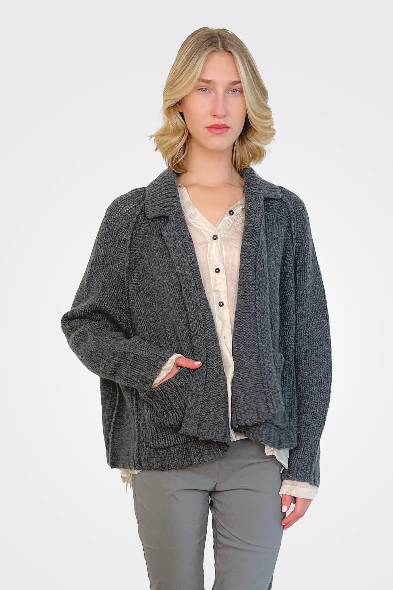 Knit Jacket - Slate