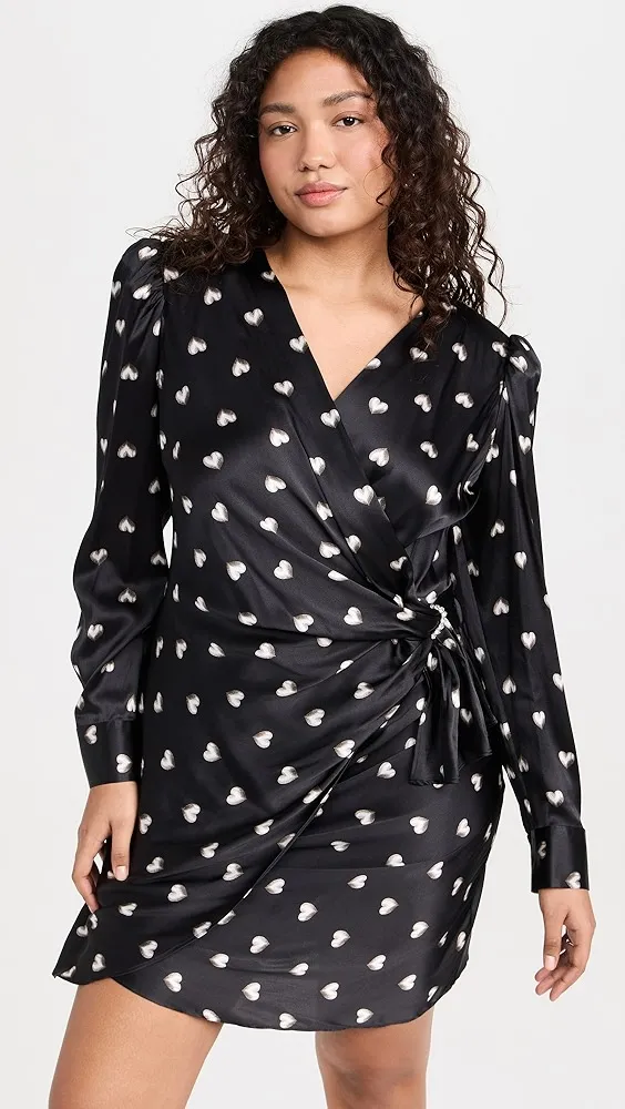 L'AGENCE   Clarice Wrap Dress with Buckle 