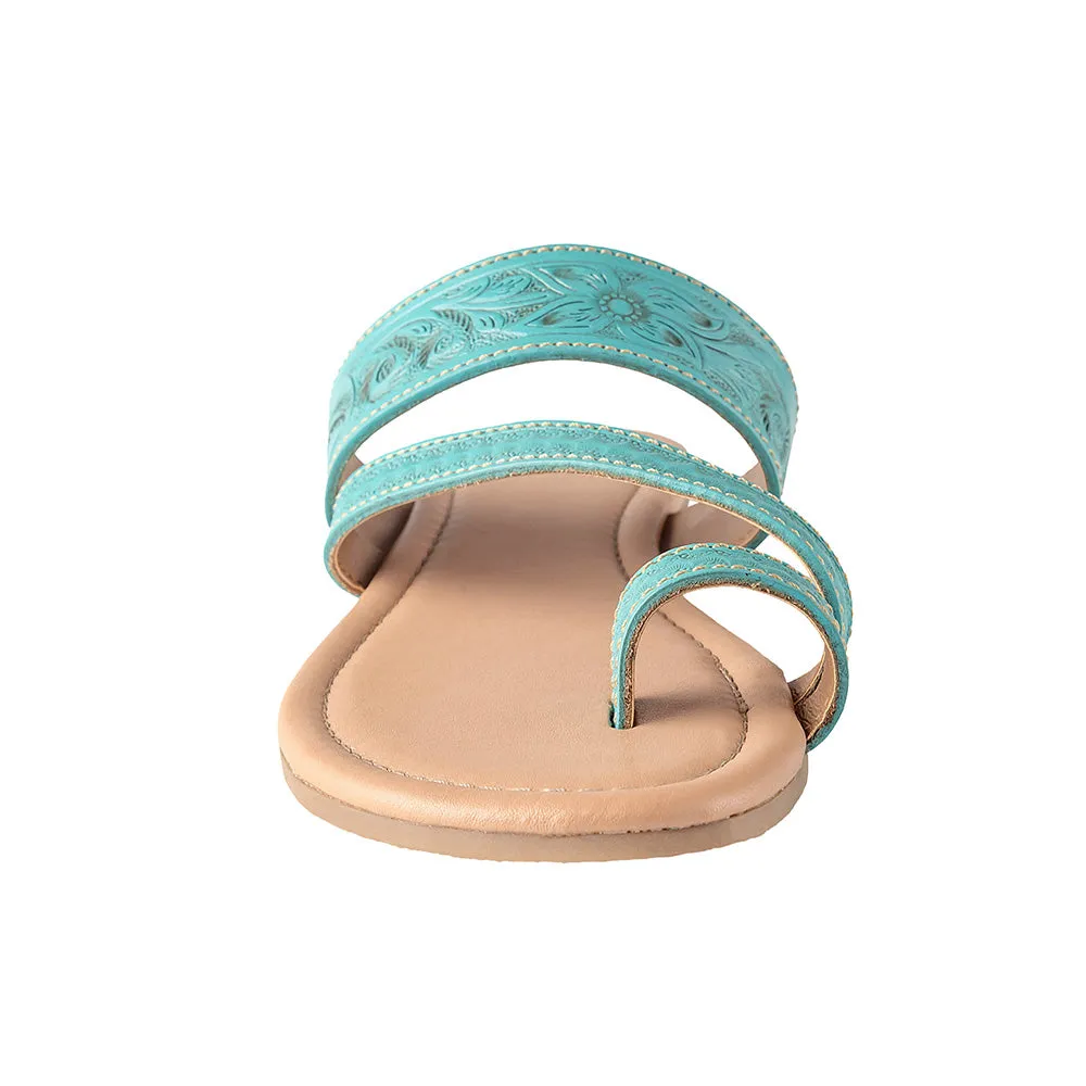 Lannie Mae Sandals in Teal