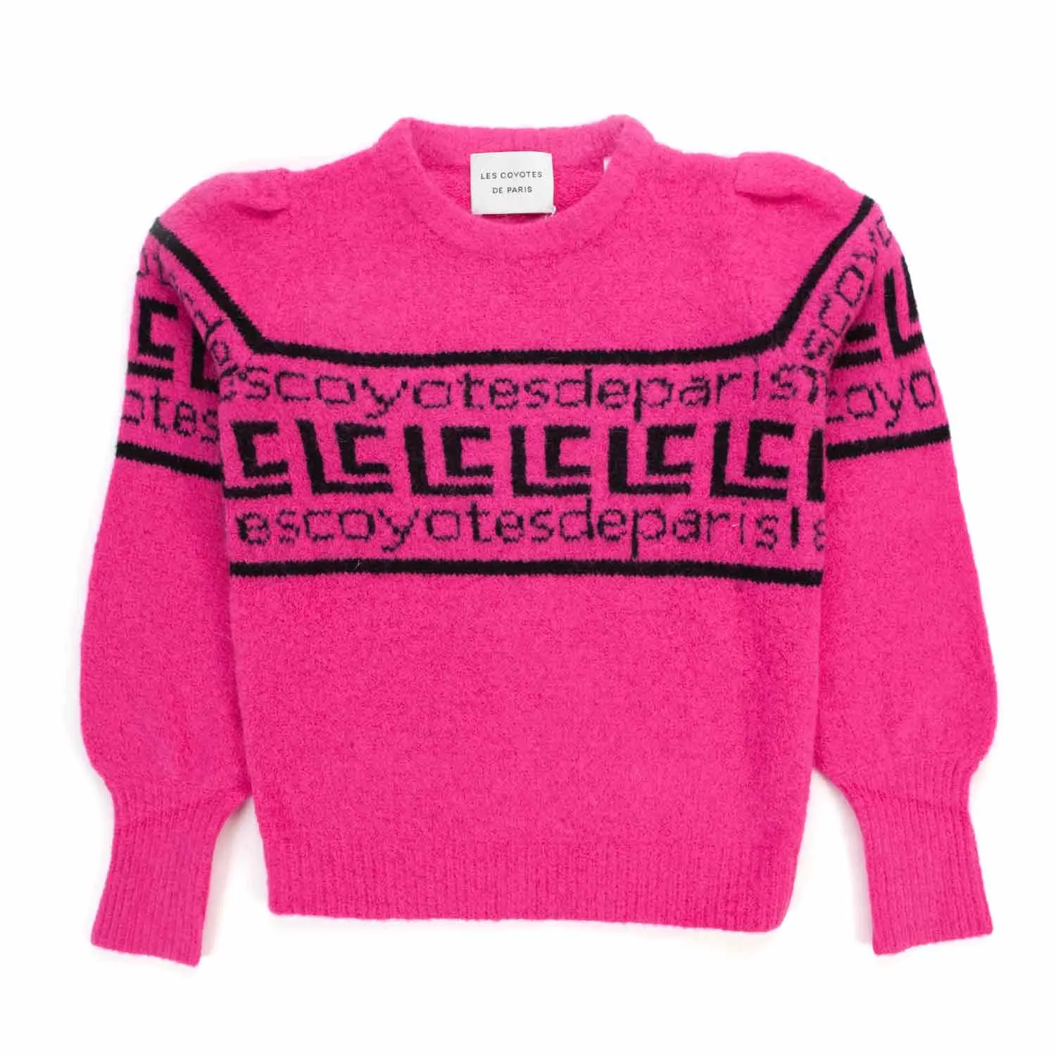 Les Coyotes De Paris Girl Fluo Pink Pullover