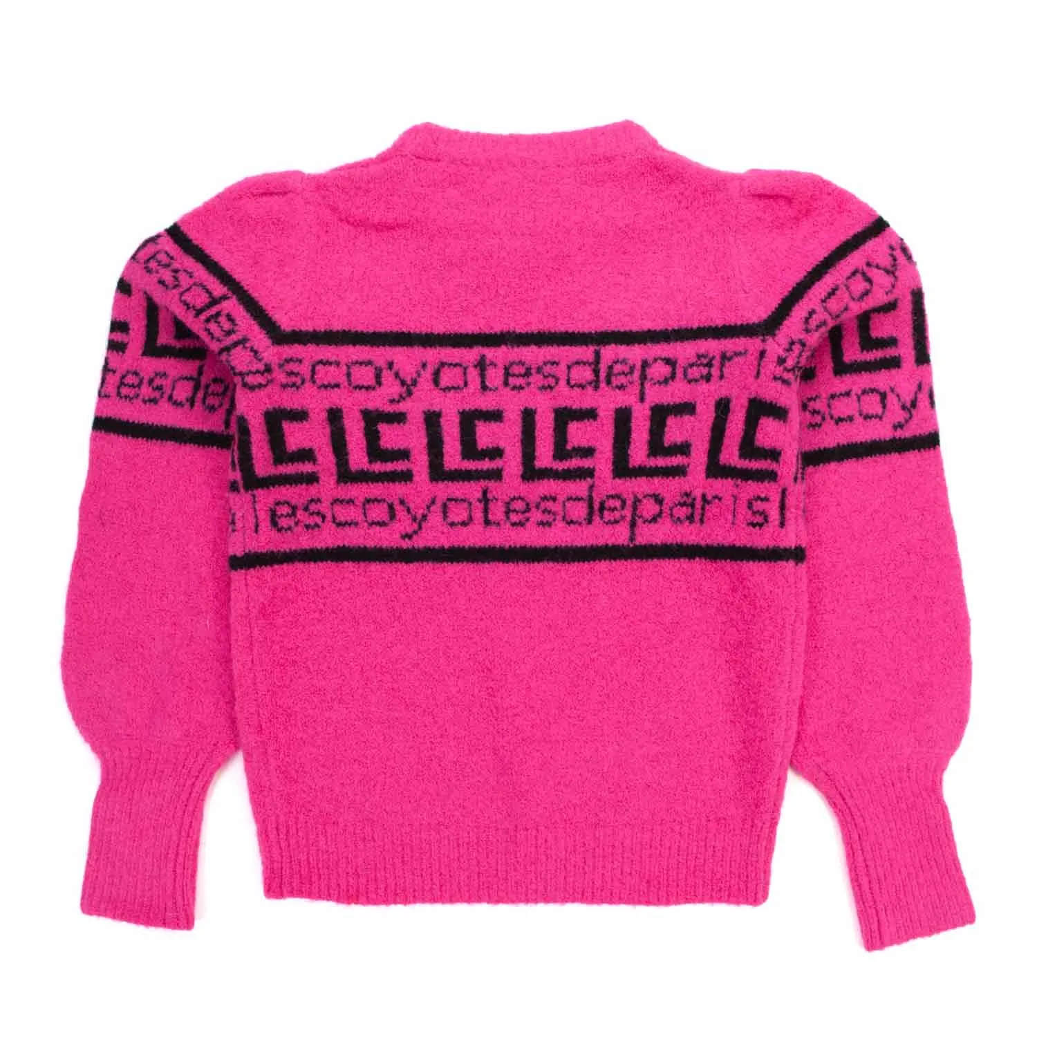 Les Coyotes De Paris Girl Fluo Pink Pullover