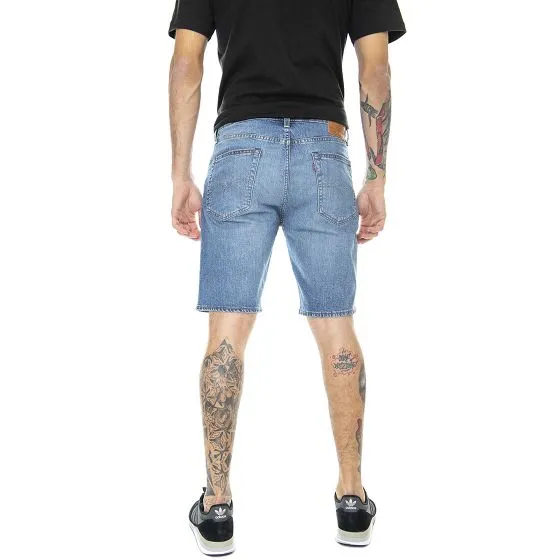 Levis Mens 405 Standard Punch Line Real Calli Med Indigo / Worn In Denim Jeans Shorts