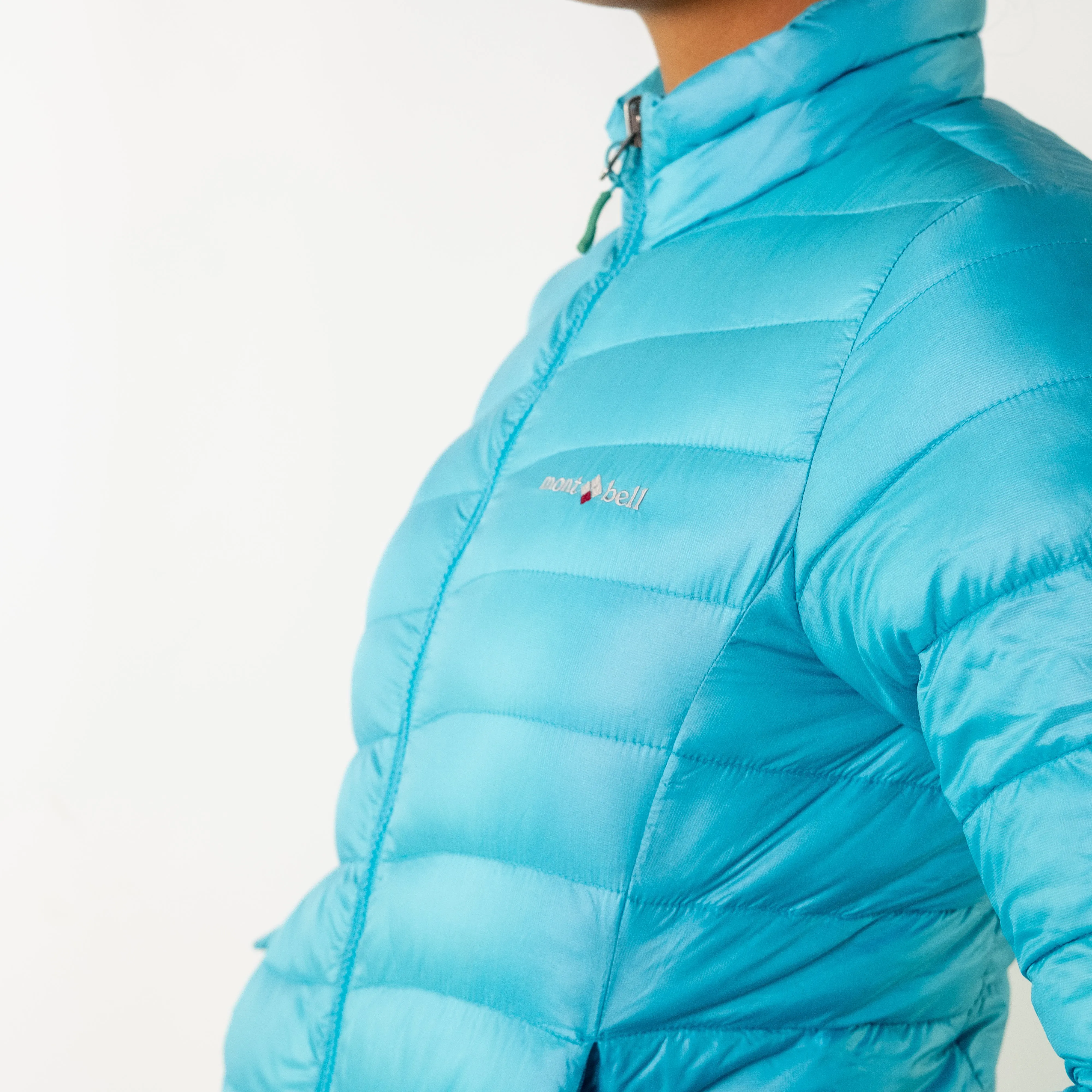 Light Blue 90s Montbell 90 Light Rain Jacket (S)