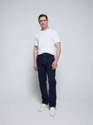 Light Wash Straight Fit Jeans With Stretch | Men | George at ASDA