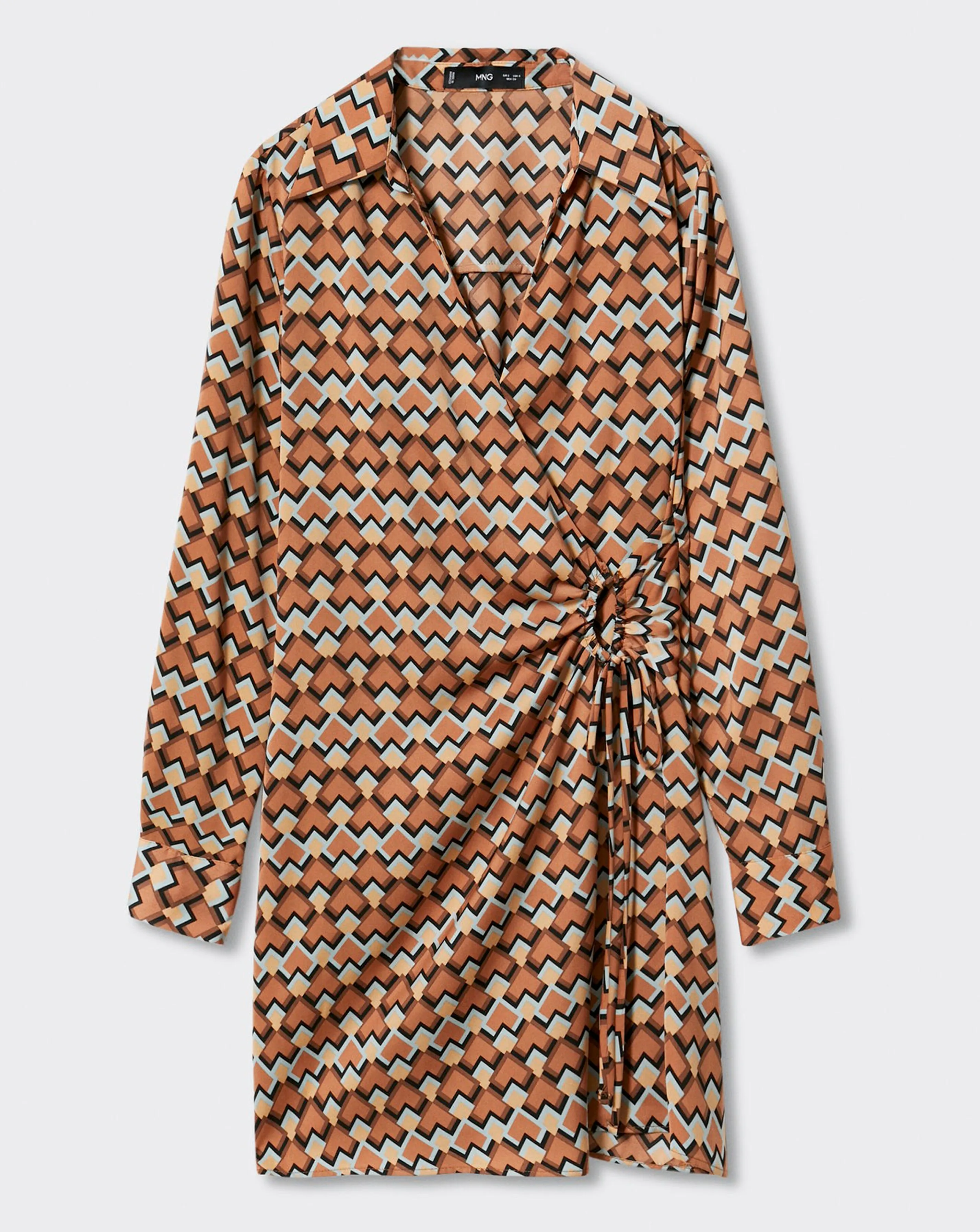 Mango Print Wrap Dress | Simply Be