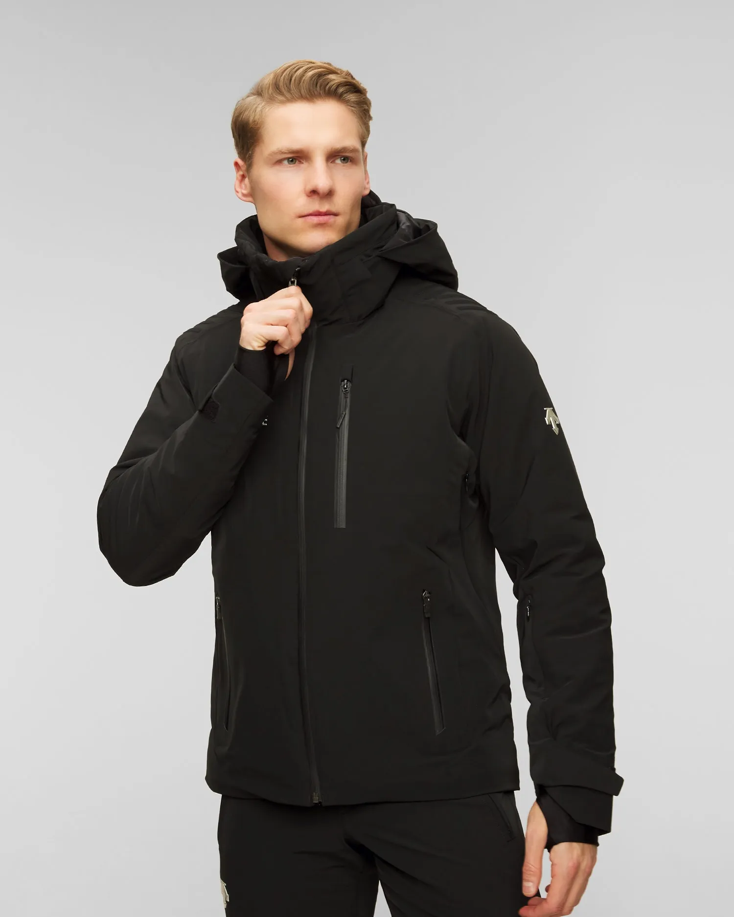 Men's ski jacket Descente Paddy DWMWGK21-blk