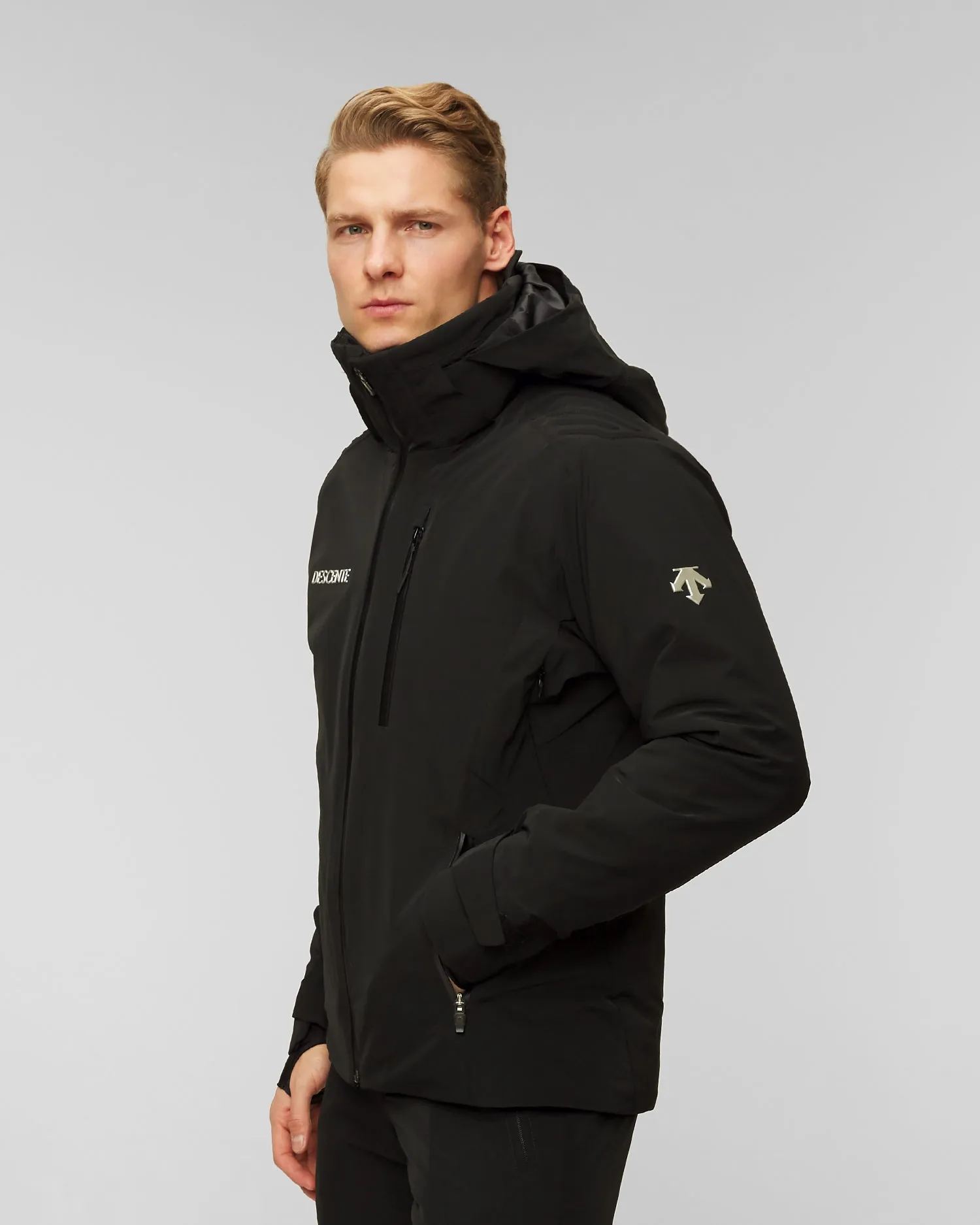 Men's ski jacket Descente Paddy DWMWGK21-blk