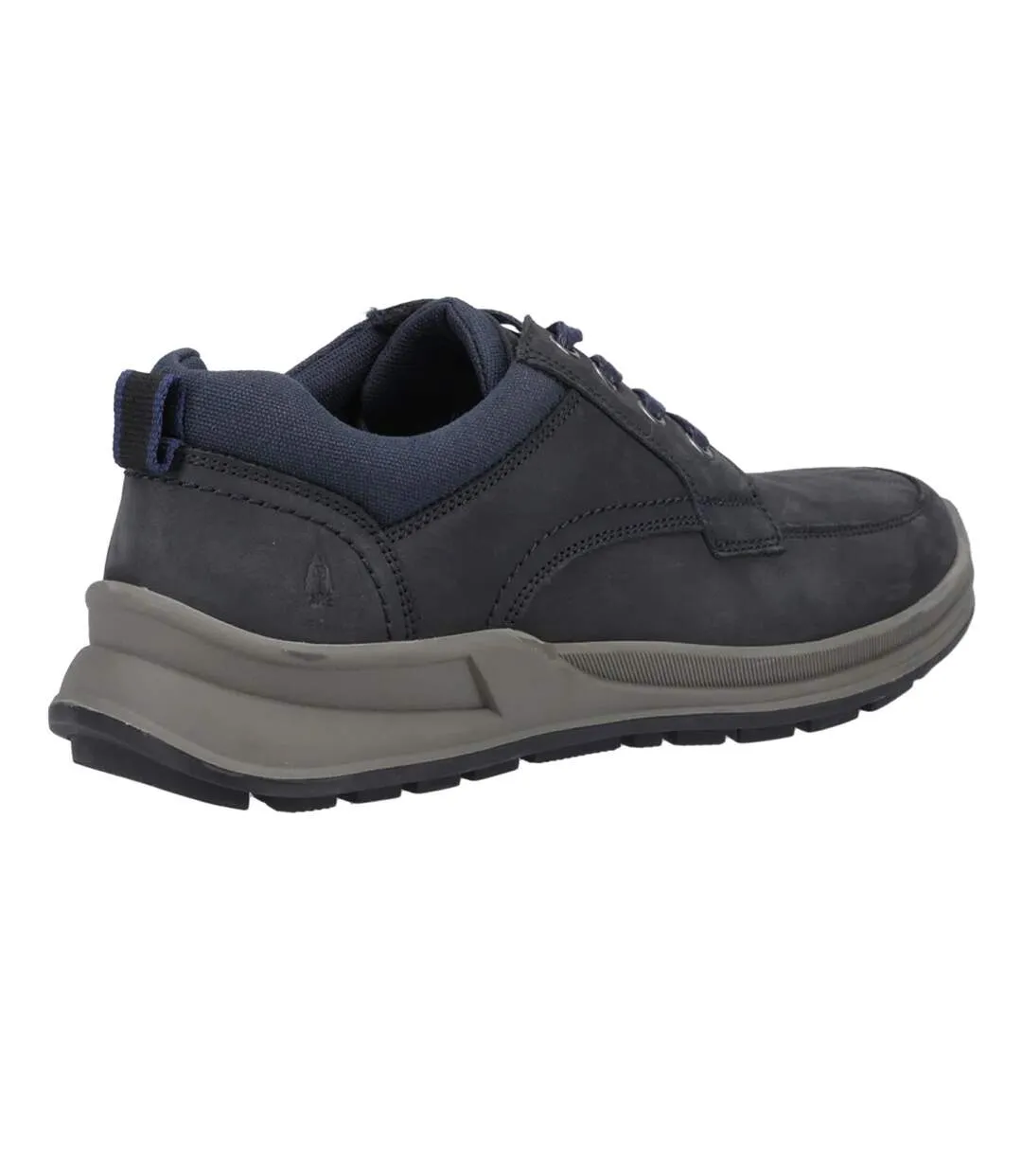 Mens adam nubuck lace up trainers navy Hush Puppies