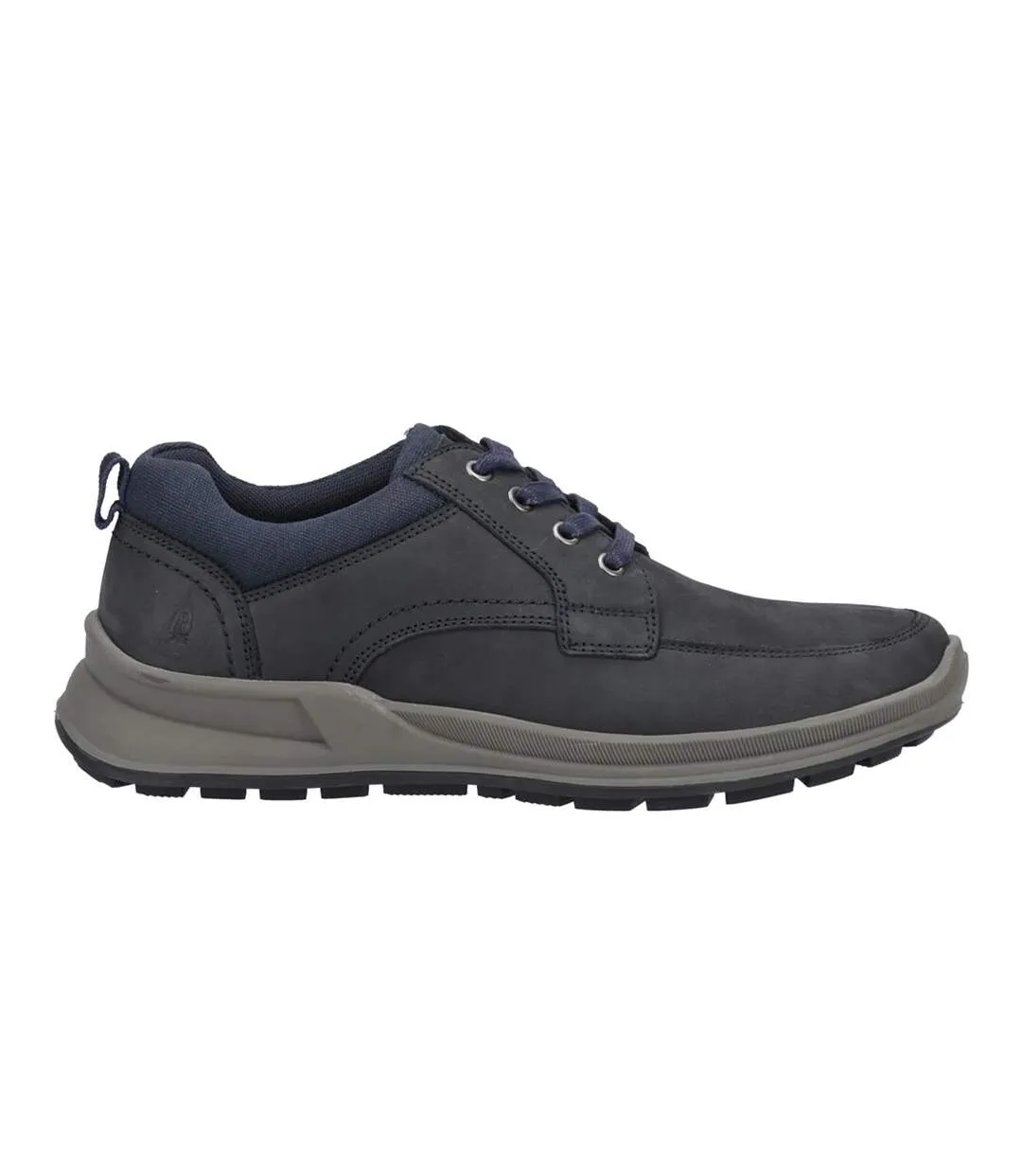 Mens adam nubuck lace up trainers navy Hush Puppies