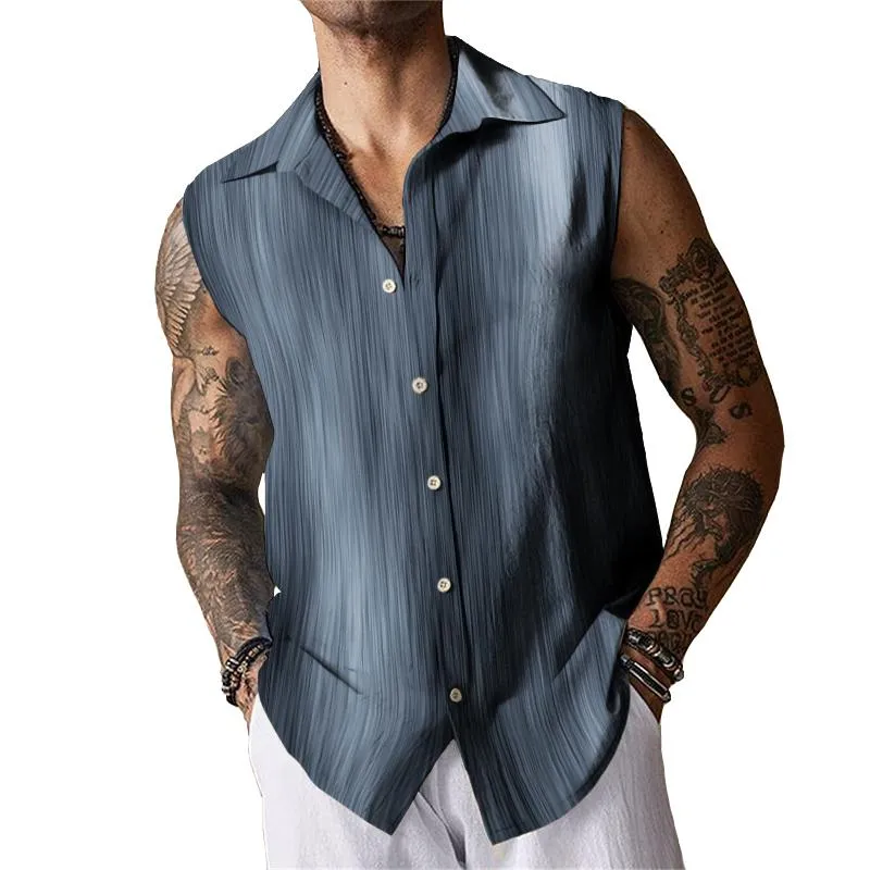 Men's Gradient Ray Sleeveless Shirt Tank Top 30307065TO