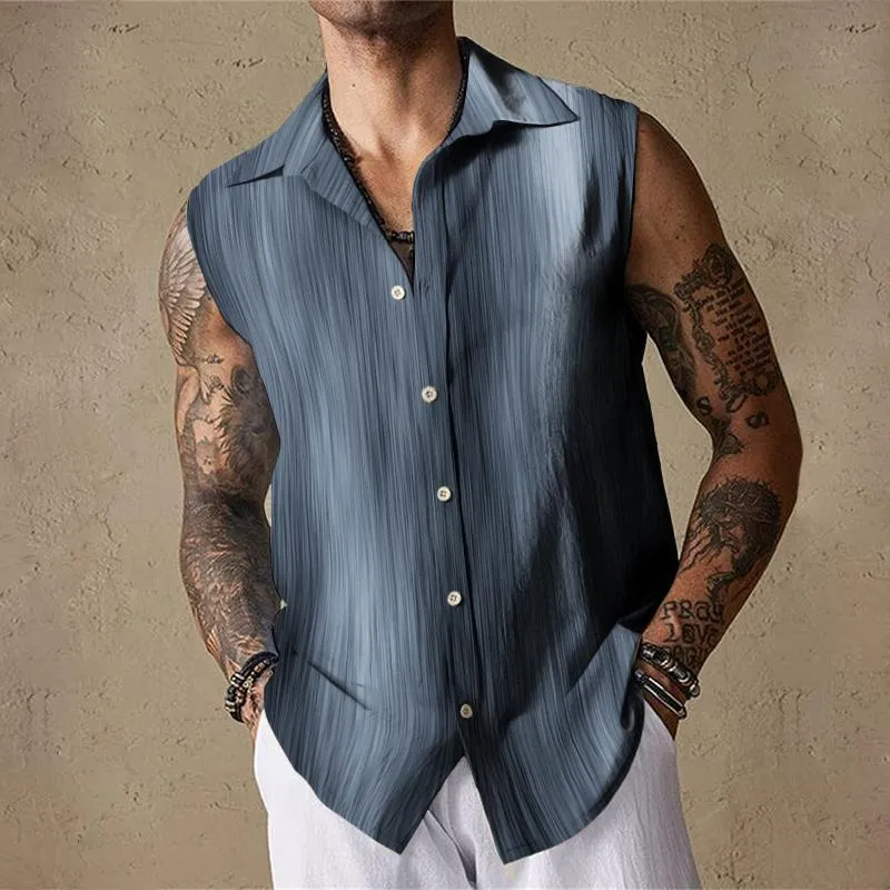 Men's Gradient Ray Sleeveless Shirt Tank Top 30307065TO