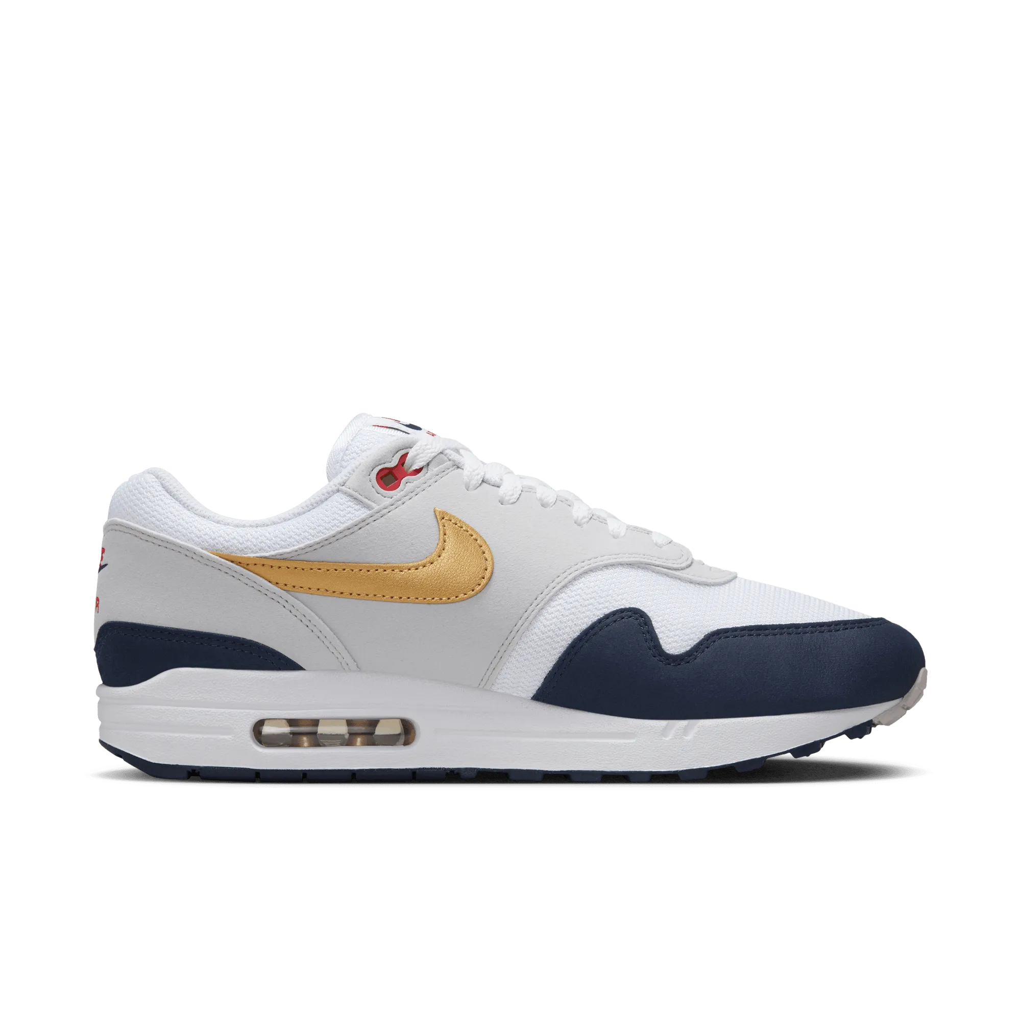 Men's Nike Air Max 1 - Obsidian/Metallic Gold/White