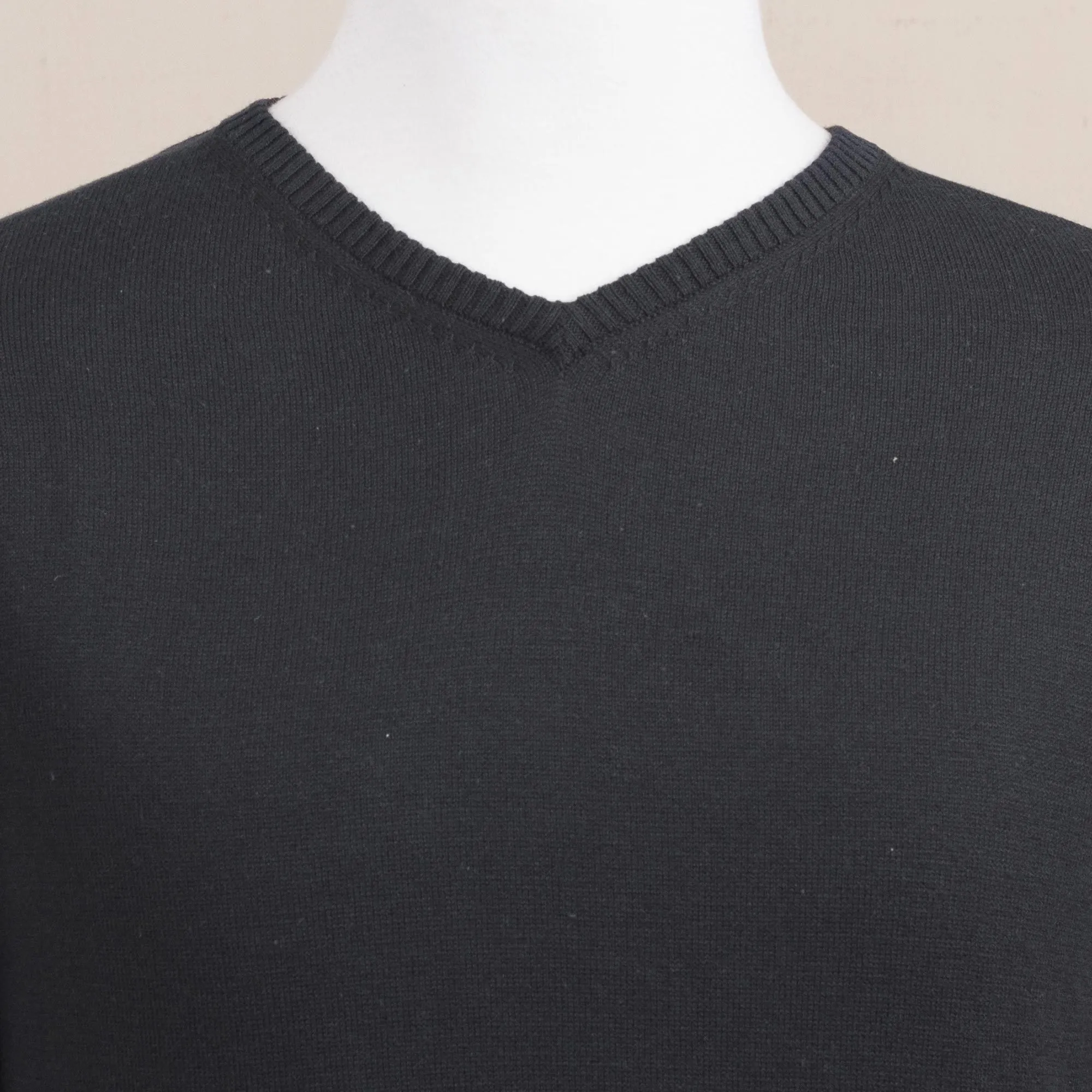 Men's V-Neck Cotton Blend Pullover from Peru, 