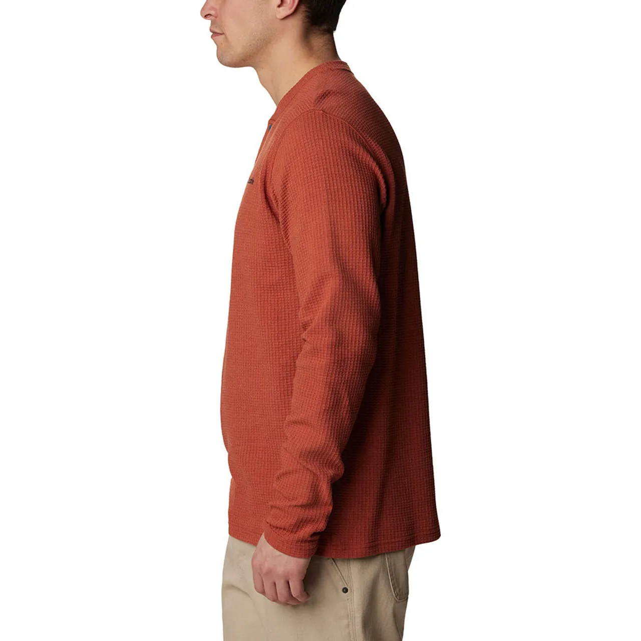 Men's Columbia Long Sleeve Pine Peak Waffle Henley Shirt