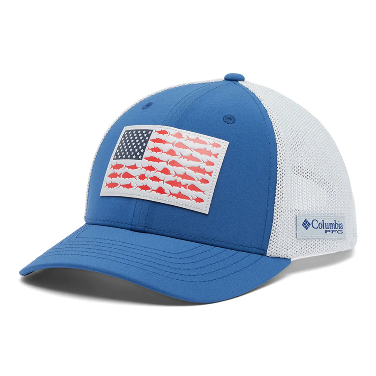 Men's Columbia PFG Fish Flag 110 Snapback Hat