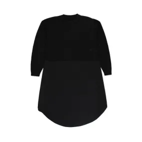 Mm6 Maison Margiela Black Dress With Pullover For Girls And Teen