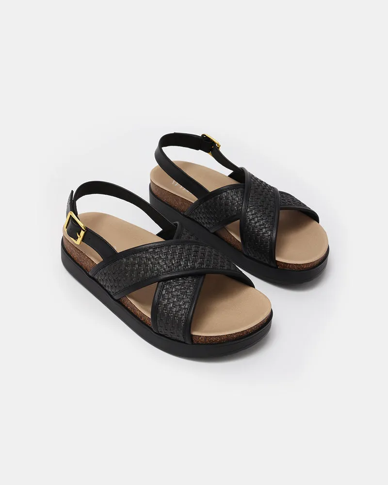 Monti Criss-Cross Footbed Sandals