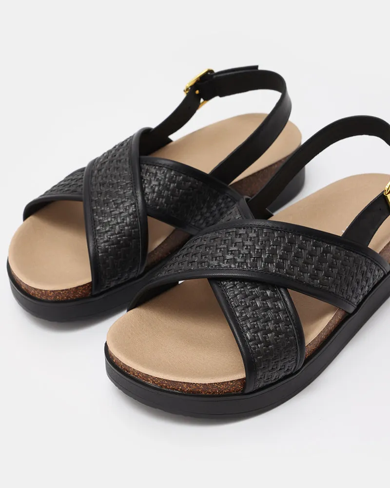 Monti Criss-Cross Footbed Sandals