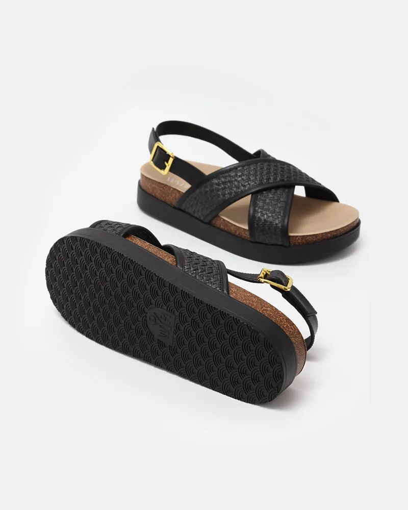 Monti Criss-Cross Footbed Sandals