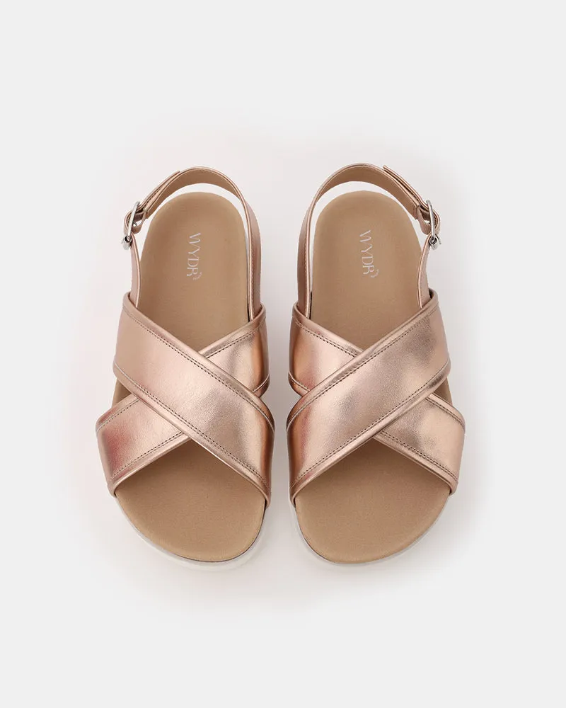 Monti Criss-Cross Footbed Sandals