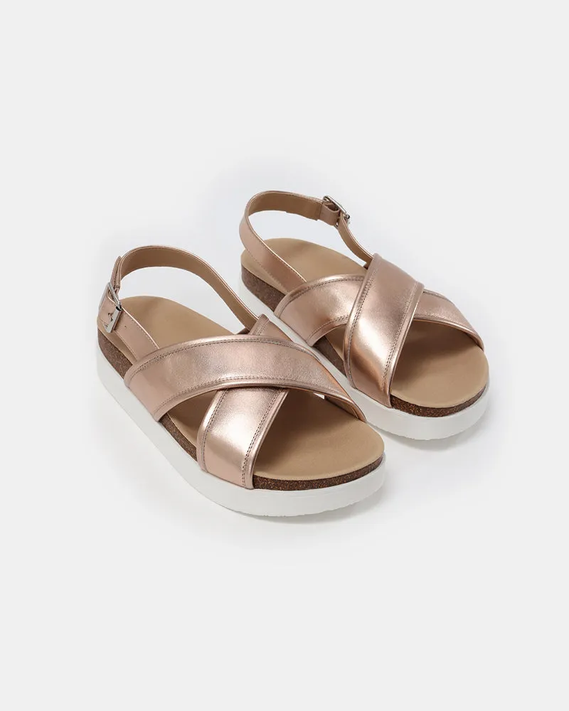 Monti Criss-Cross Footbed Sandals