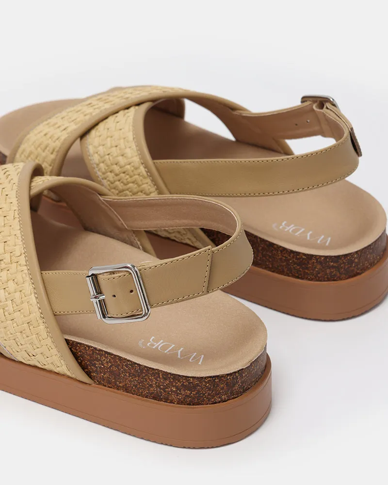 Monti Criss-Cross Footbed Sandals