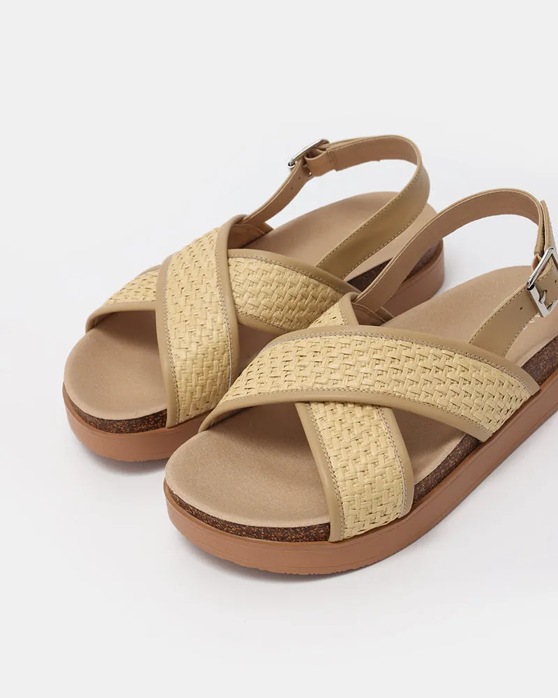 Monti Criss-Cross Footbed Sandals