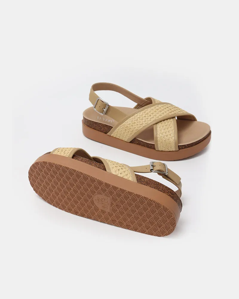 Monti Criss-Cross Footbed Sandals