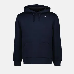 Navy Blue Hoodie with Silicone Logo