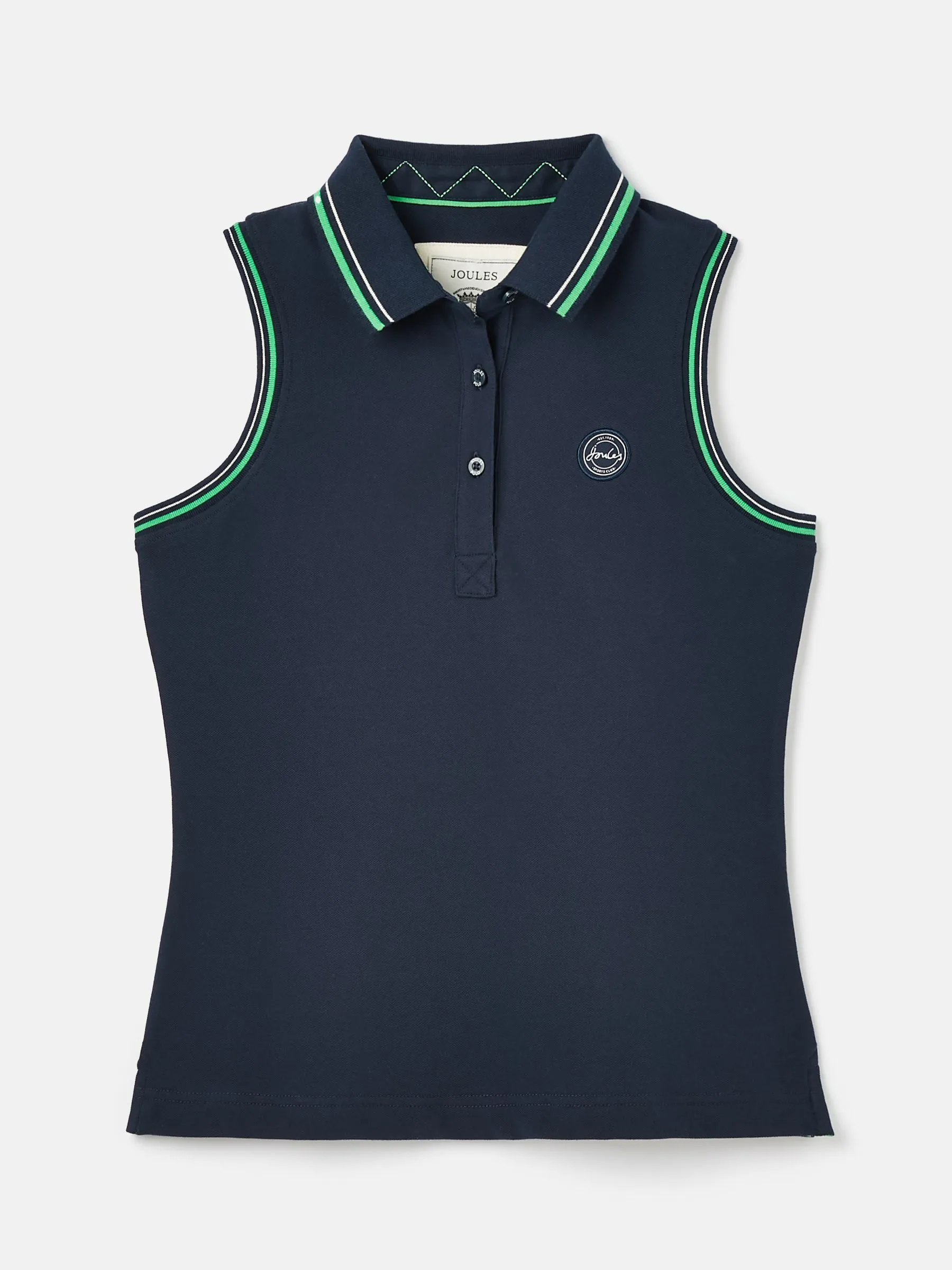 Navy Sleeveless Polo Shirt