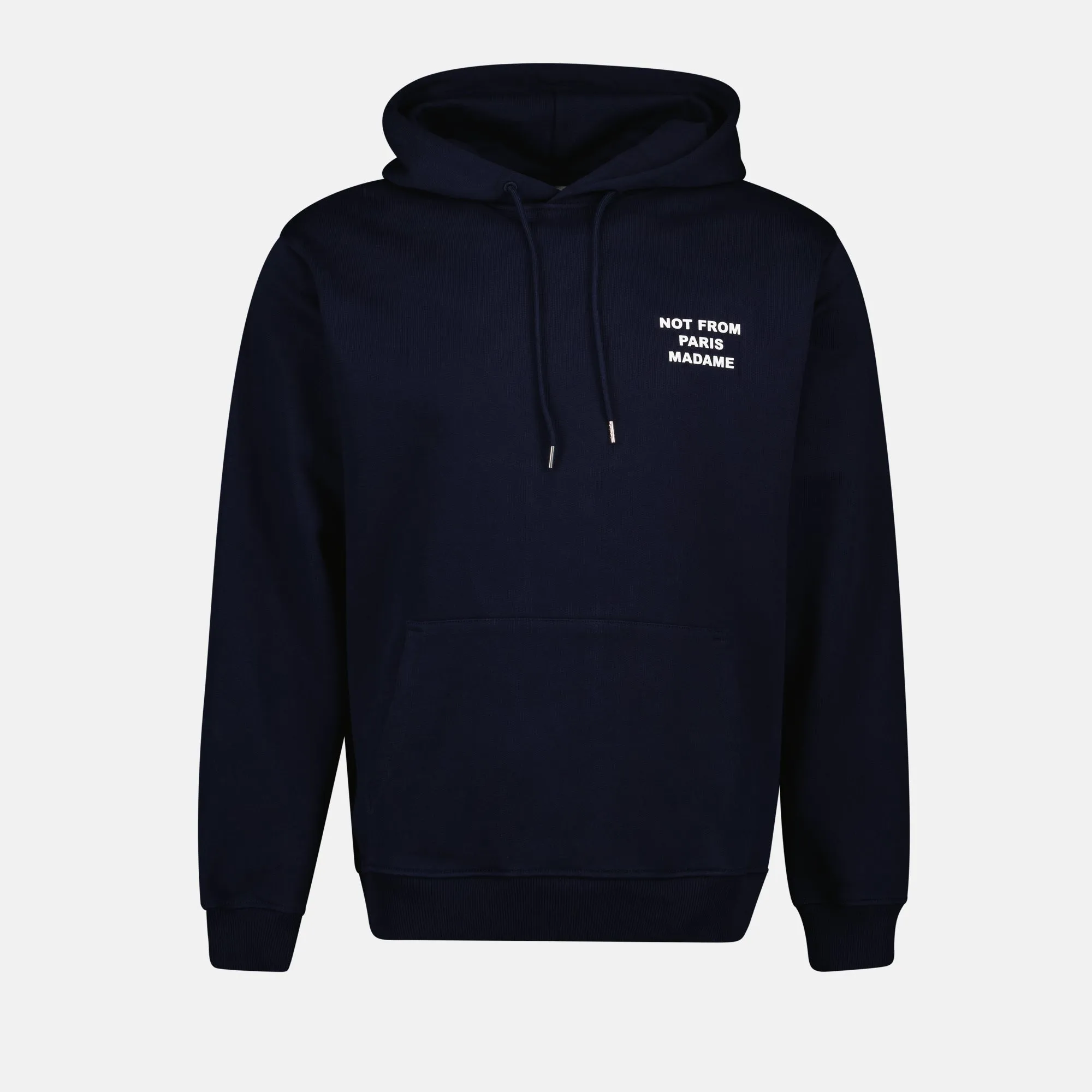 Navy Slogan Hoodie