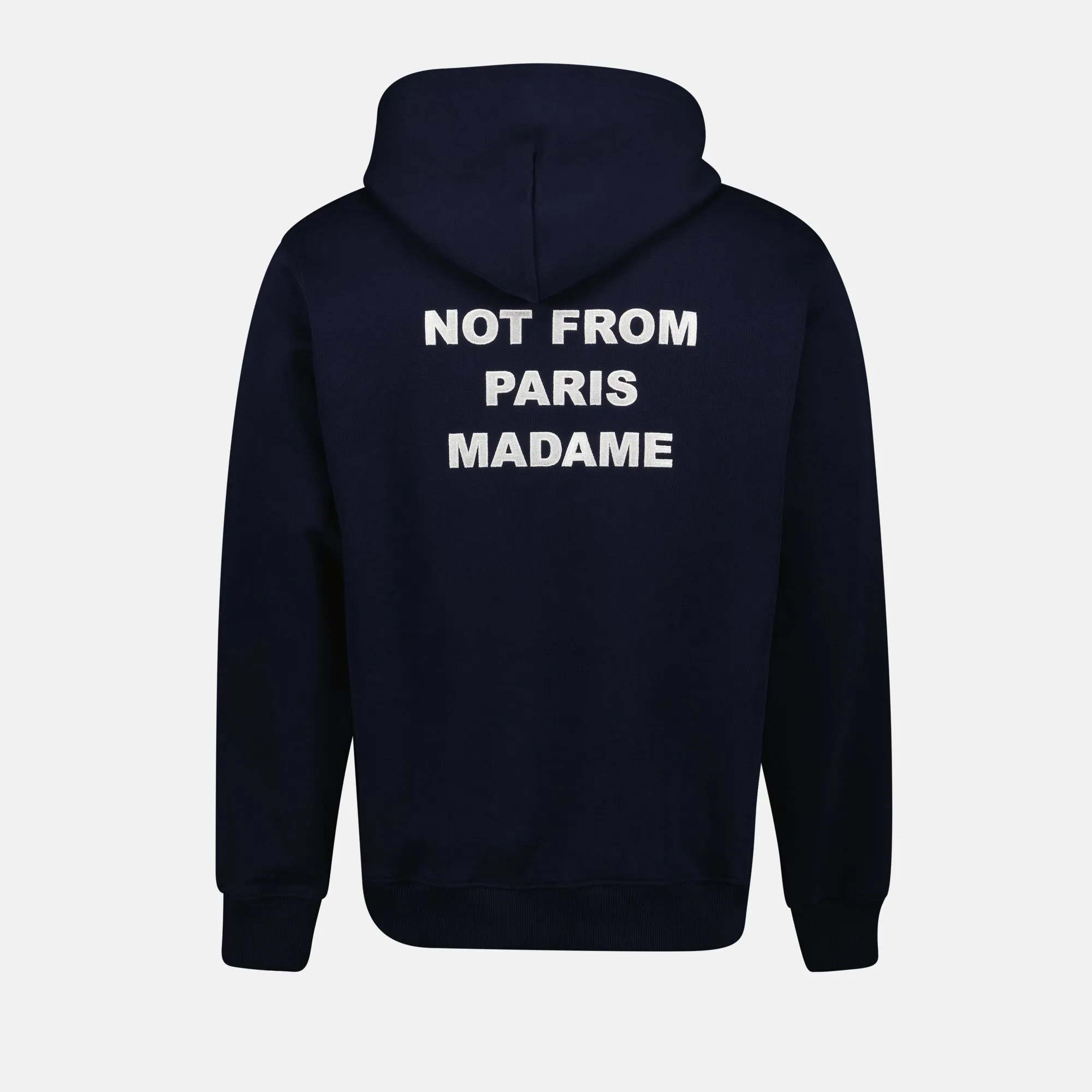 Navy Slogan Hoodie