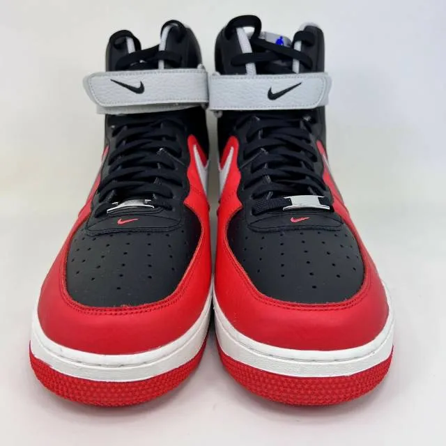 Nba x nike air force 1 high 75th anniversary black chile red