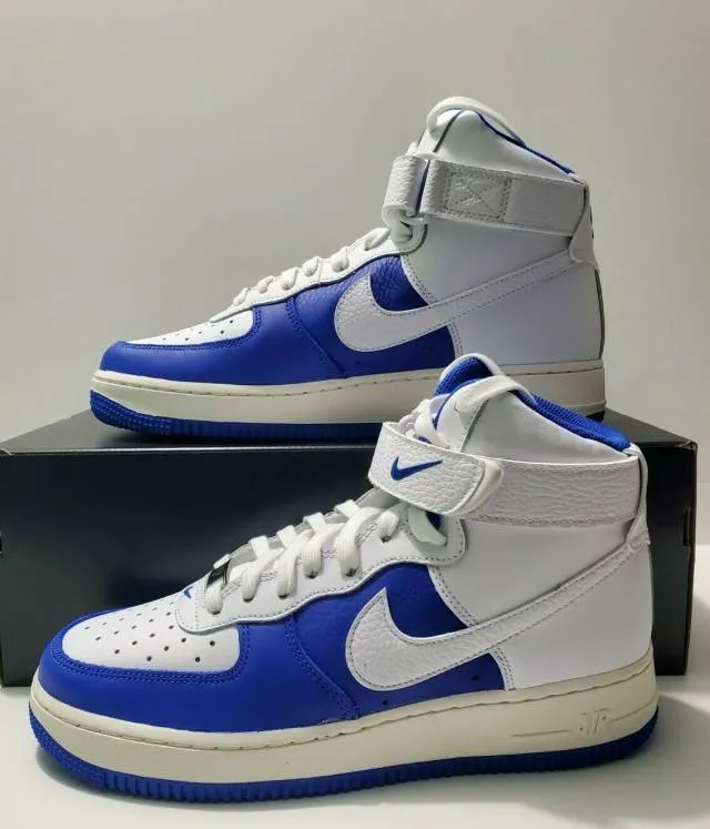 Nba x nike air force 1 high 75th anniversary white hyper royal