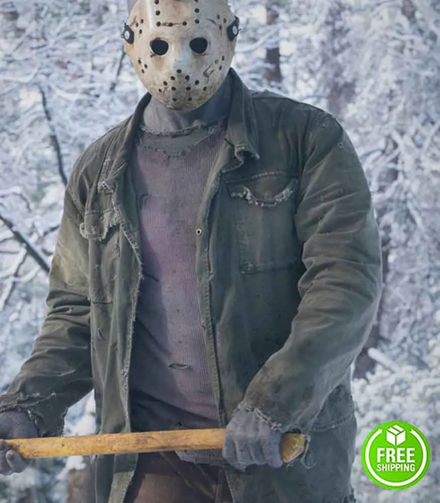 NEVER HIKE IN THE SNOW VINCENTE DISANTI (JASON VOORHEES) GREEN COTTON JACKET