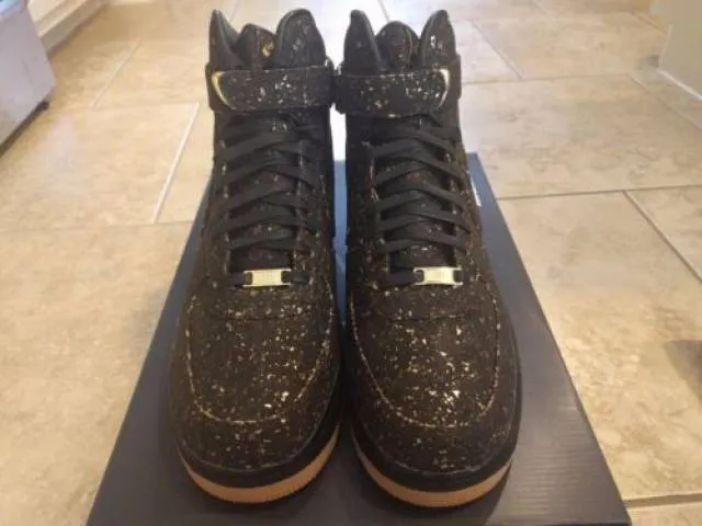 Nike air force 1 high black cork championship nba finals champagne sf id 15