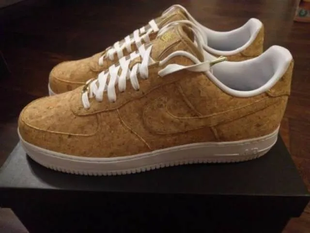 Nike air force 1 low cork white championship nba finals champagne off gum id 15