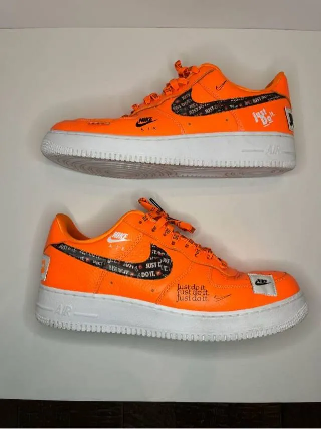 Nike air force 1 low premium just do it orange