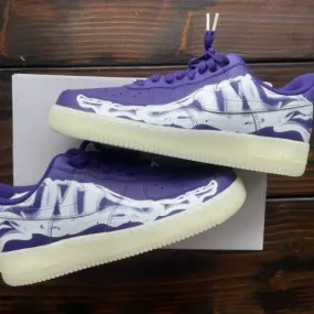 Nike air force 1 low purple skeleton