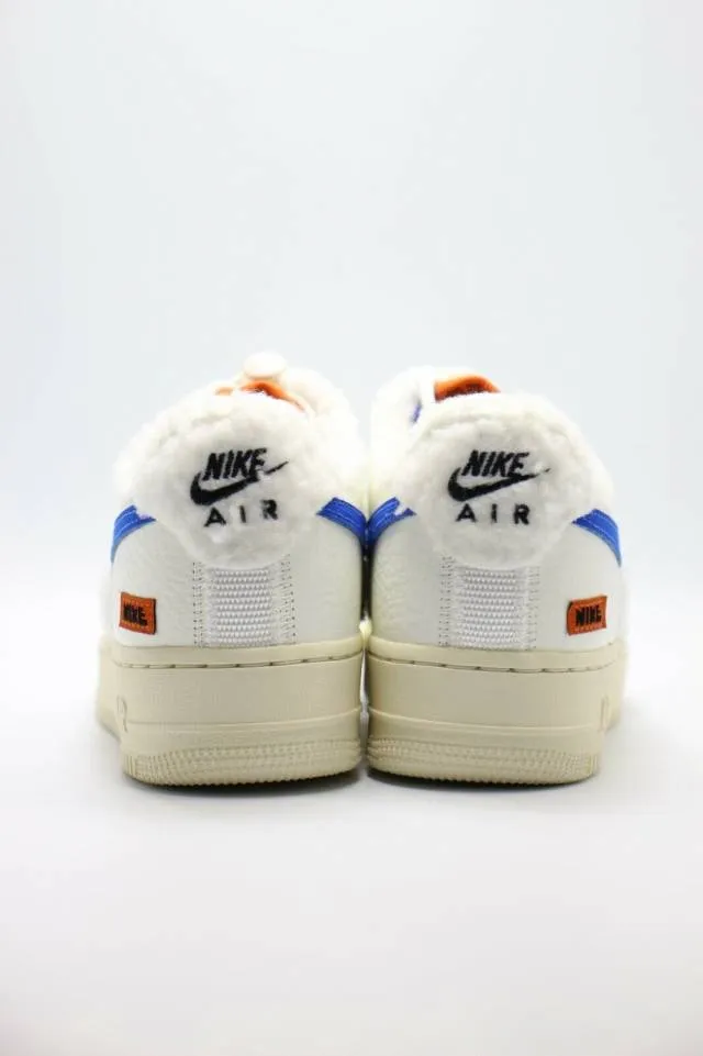 Nike air force 1 low sherpa fleece white blue