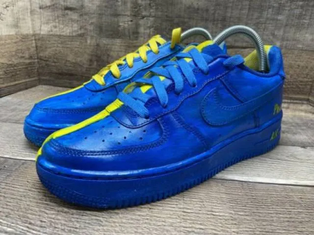 Nike air force 1 low ukraine flag dh2920-111 youth sz 6.5y women sz 8 preowned