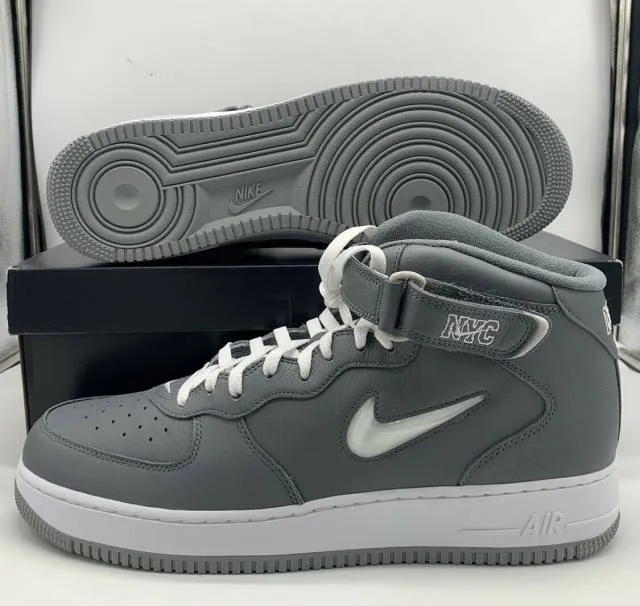 Nike air force 1 mid jewel nyc cool grey