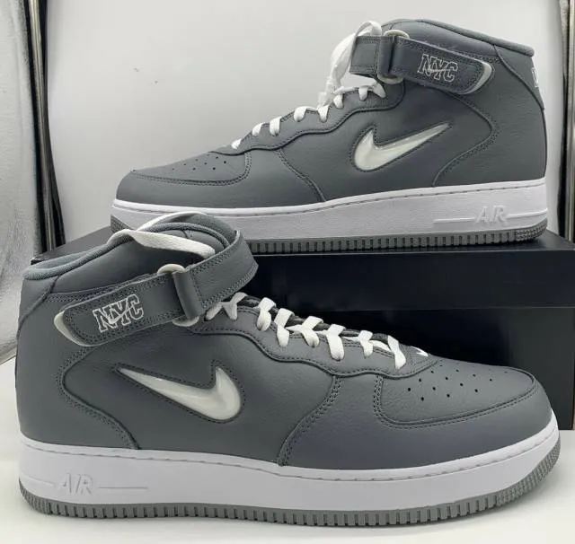 Nike air force 1 mid jewel nyc cool grey