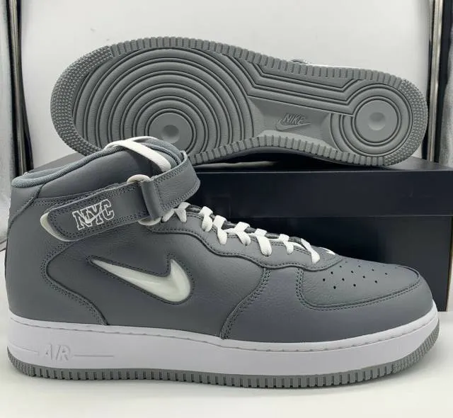 Nike air force 1 mid jewel nyc cool grey