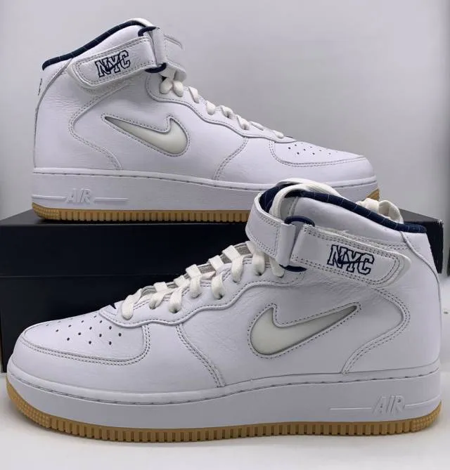 Nike air force 1 mid nyc white