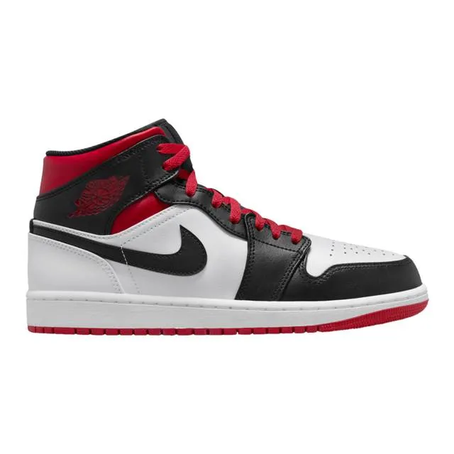 Nike air jordan 1 mid (gym red black toe/ white/ gym red/ black) men us 8-13 dq8426-106