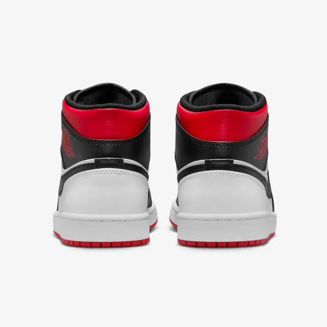 Nike air jordan 1 mid (gym red black toe/ white/ gym red/ black) men us 8-13 dq8426-106