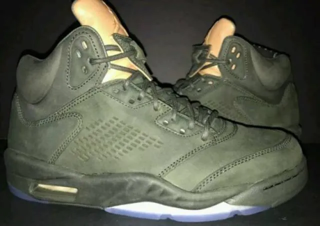 Nike air jordan 5 v retro take flight 8 sequoia gold tan undefeated