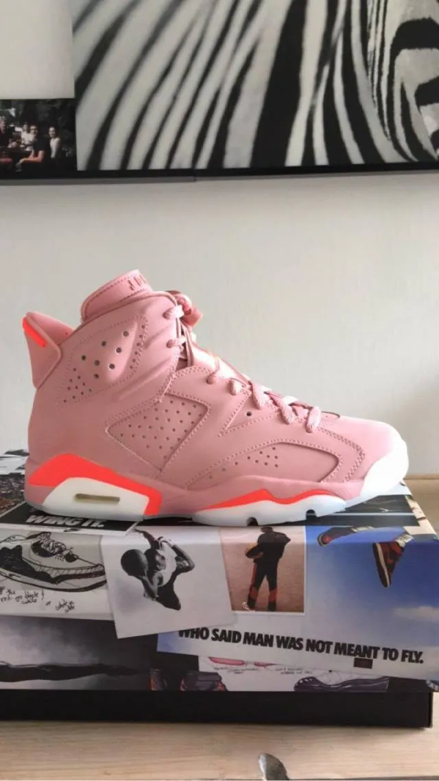 Nike air jordan 6 retro rust pink millennial pink