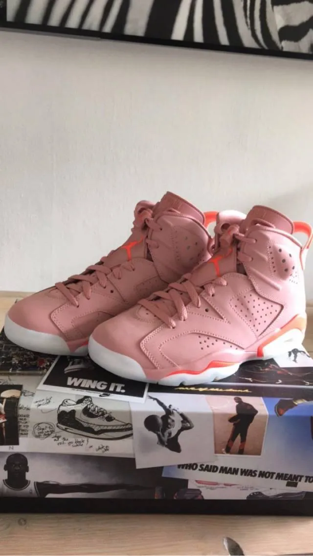 Nike air jordan 6 retro rust pink millennial pink